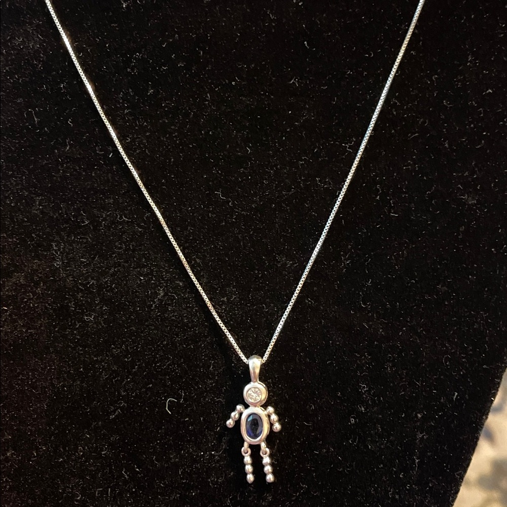 925 Italian silver chain with a child's charm